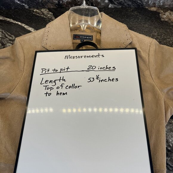 Women's Roper Leather Stitch Trench Coat Western Cowgirl - Picture 11 of 11